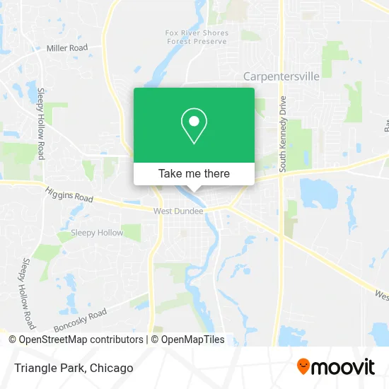 Triangle Park map
