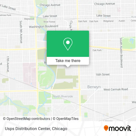 Usps Distribution Center map