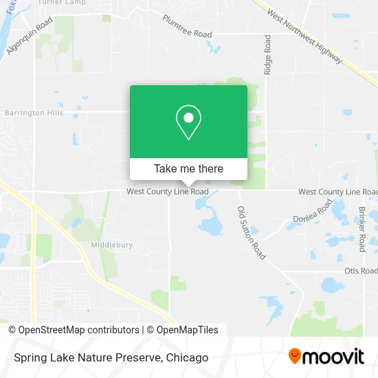 Spring Lake Nature Preserve map