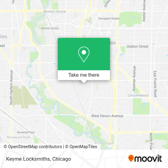 Keyme Locksmiths map