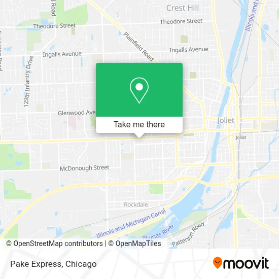 Pake Express map