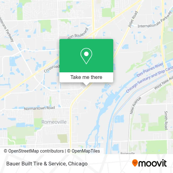 Bauer Built Tire & Service map