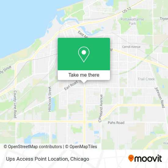 Ups Access Point Location map