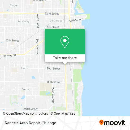 Rence's Auto Repair map