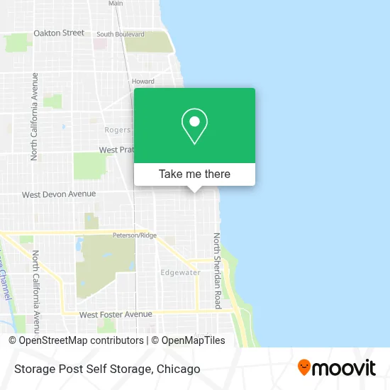 Storage Post Self Storage map