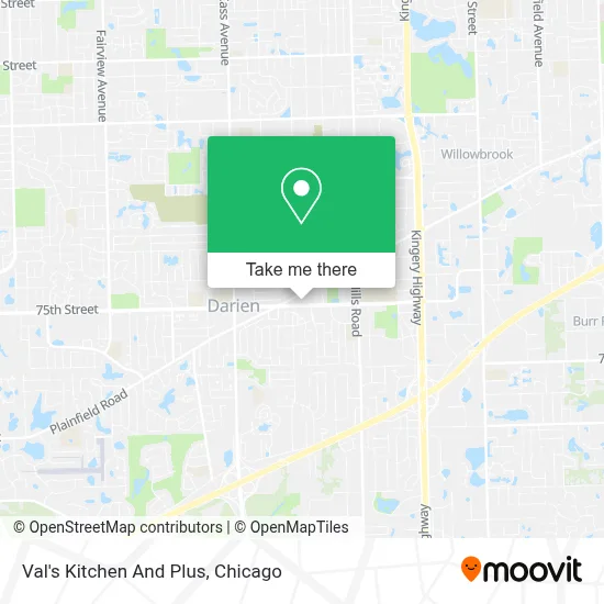 Val's Kitchen And Plus map