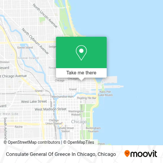 Consulate General Of Greece In Chicago map