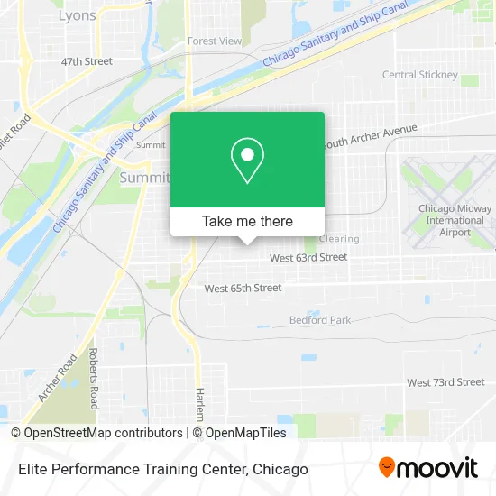 Elite Performance Training Center map