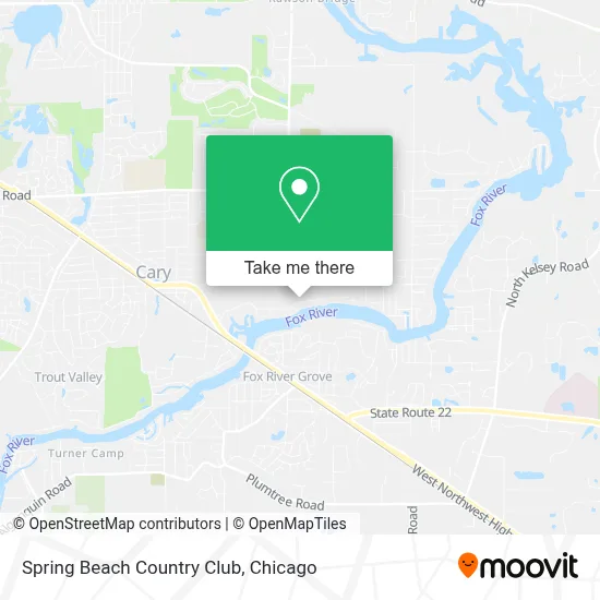 Spring Beach Country Club map