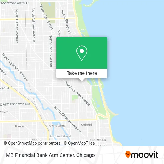 MB Financial Bank Atm Center map