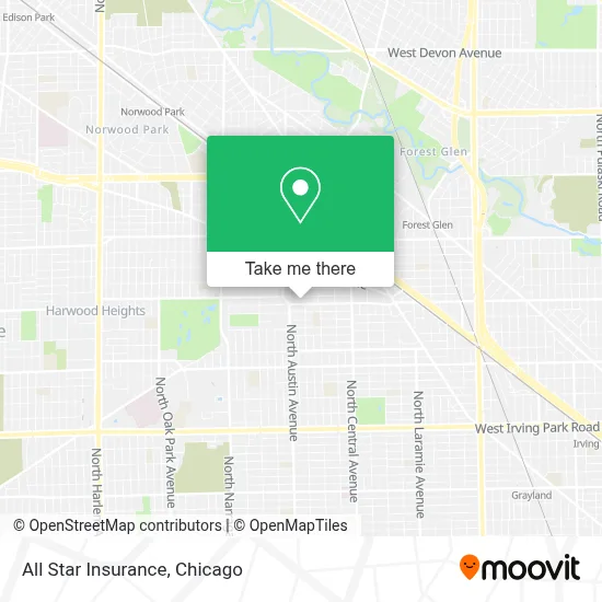 All Star Insurance map