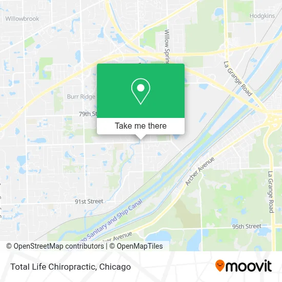 Total Life Chiropractic map