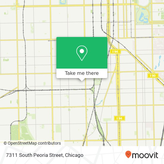 7311 South Peoria Street map