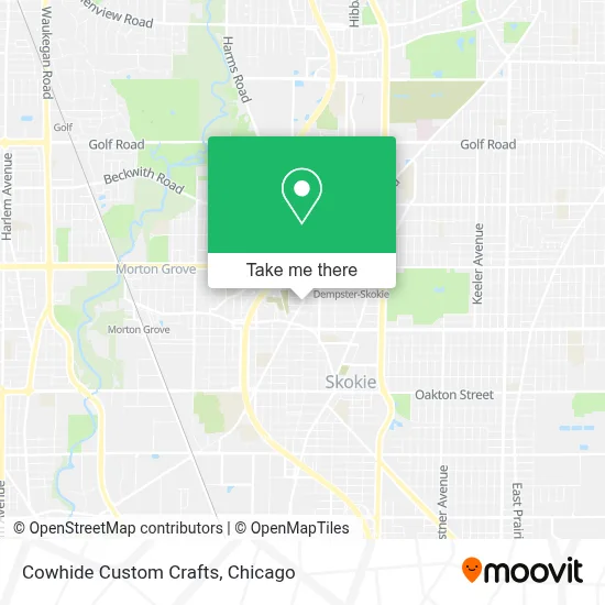 Cowhide Custom Crafts map