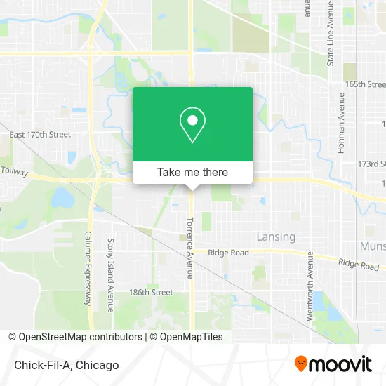 Chick-Fil-A map
