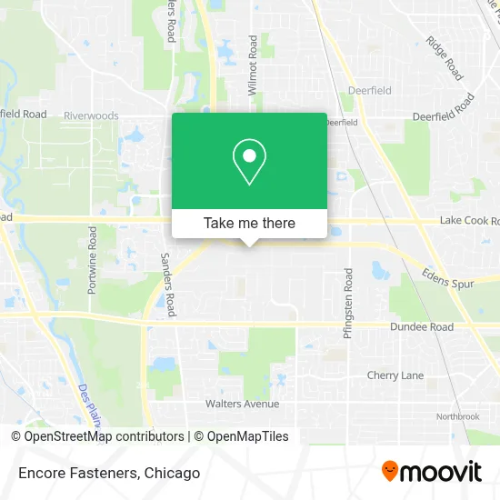 Encore Fasteners map