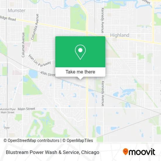 Blustream Power Wash & Service map