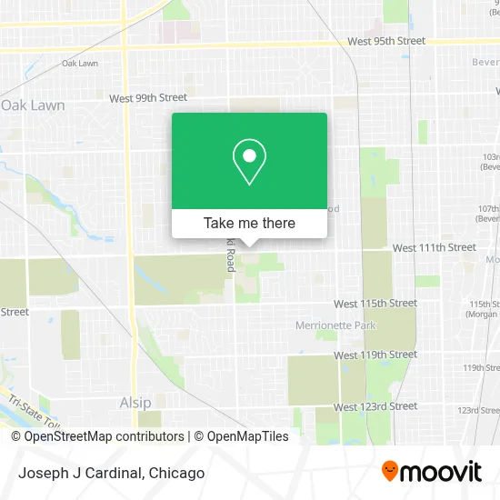 Joseph J Cardinal map