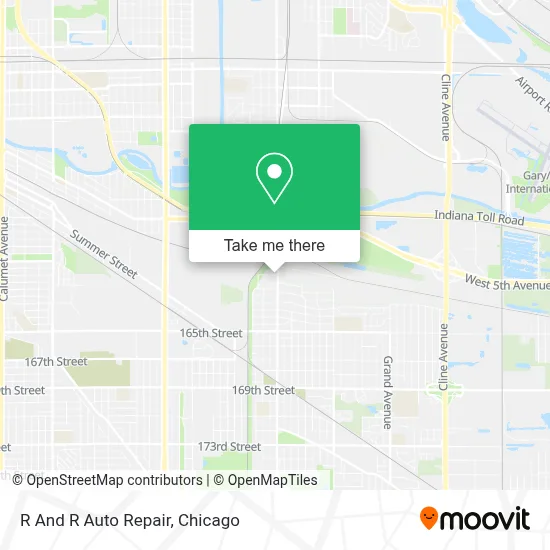 R And R Auto Repair map