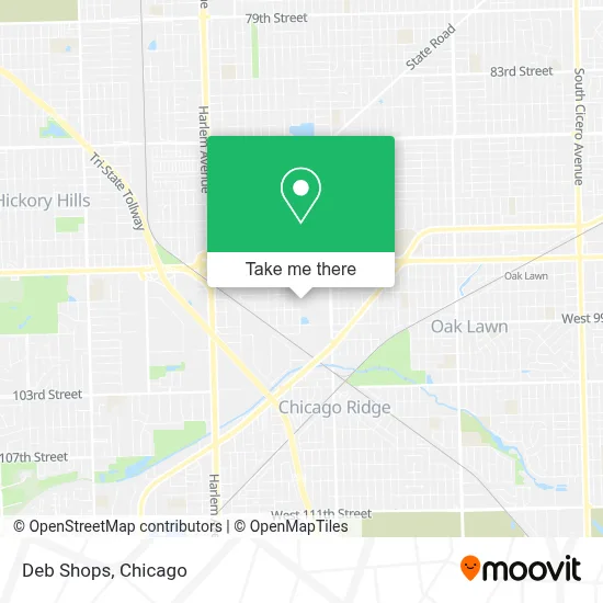Deb Shops map
