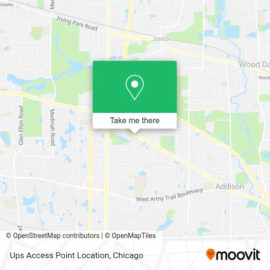 Ups Access Point Location map