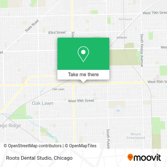 Roots Dental Studio map