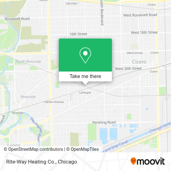 Rite-Way Heating Co. map