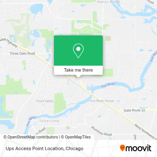 Ups Access Point Location map