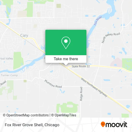 Fox River Grove Shell map
