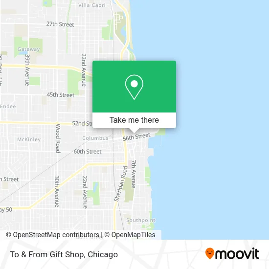To & From Gift Shop map