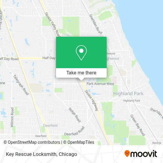 Key Rescue Locksmith map