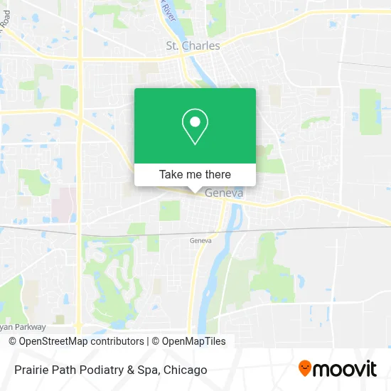 Prairie Path Podiatry & Spa map