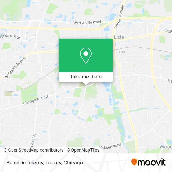 Benet Academy, Library map