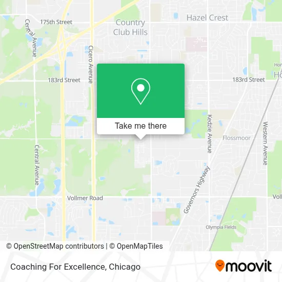Coaching For Excellence map