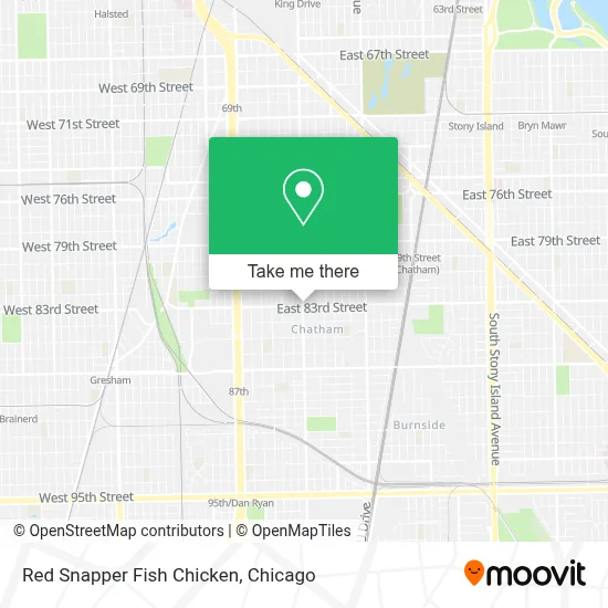 Red Snapper Fish Chicken map