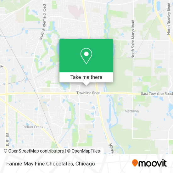 Fannie May Fine Chocolates map
