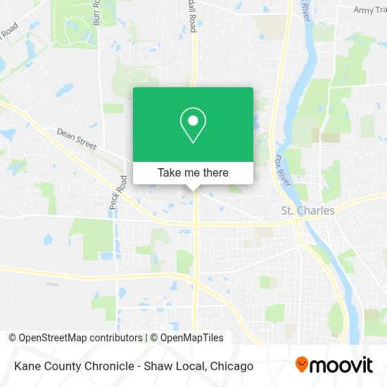 Kane County Chronicle - Shaw Local map