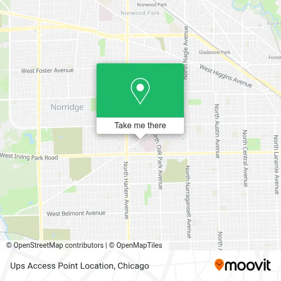 Ups Access Point Location map