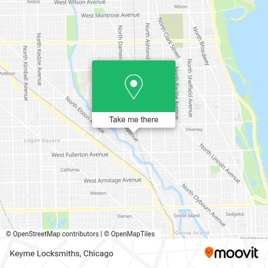Keyme Locksmiths map