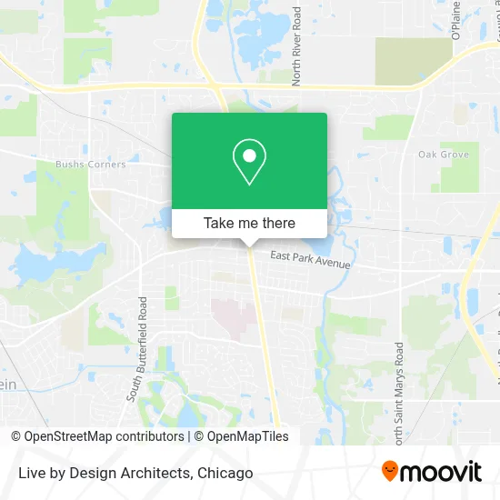 Live by Design Architects map