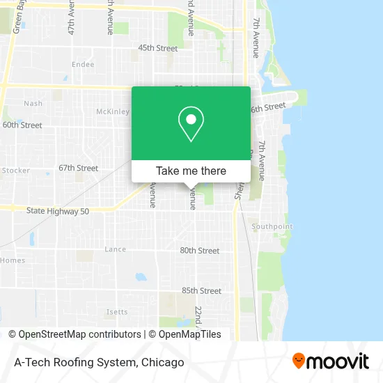 A-Tech Roofing System map
