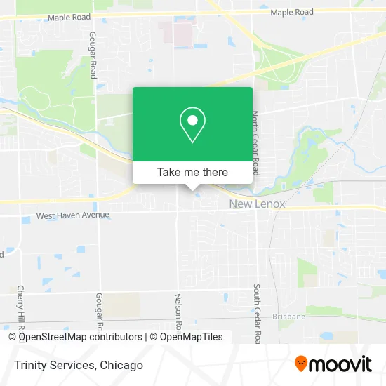 Trinity Services map