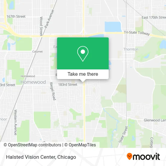 Halsted Vision Center map