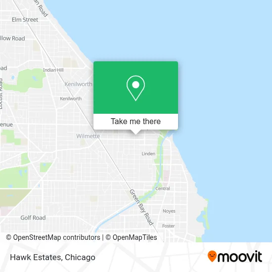 Hawk Estates map