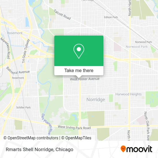 Rmarts Shell Norridge map