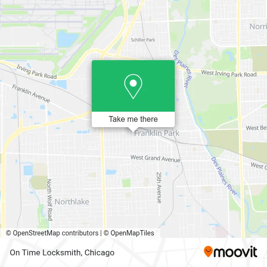 On Time Locksmith map