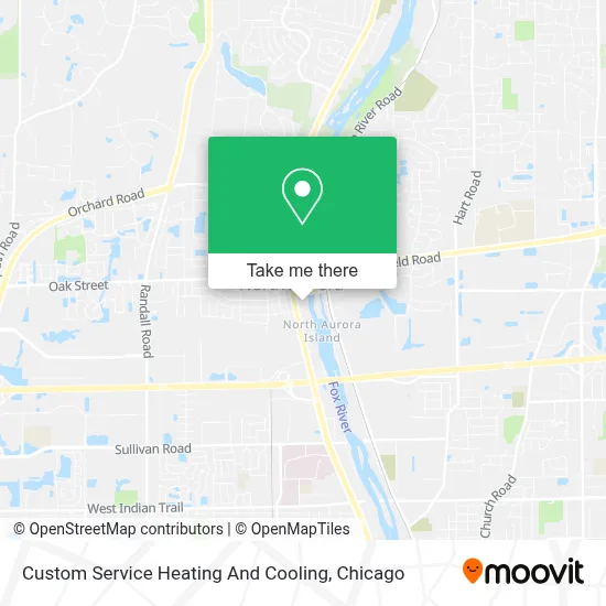 Custom Service Heating And Cooling map