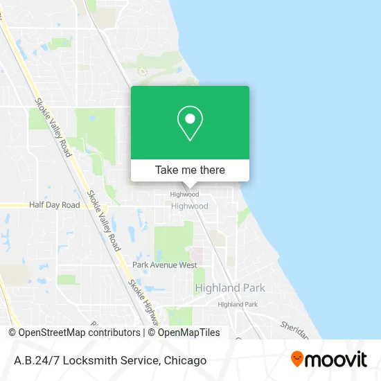 A.B.24/7 Locksmith Service map