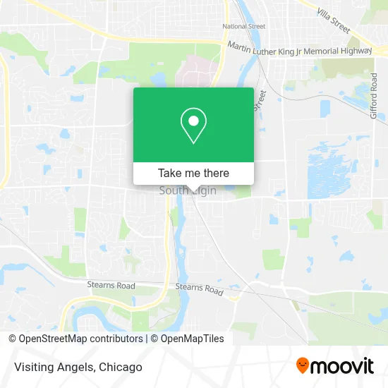 Visiting Angels map