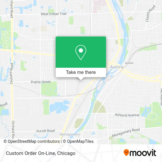 Custom Order On-Line map